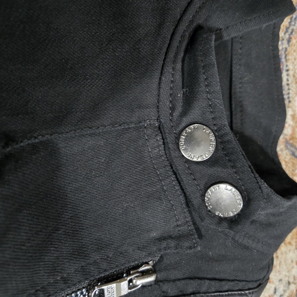 New Lauren Jeans‎ CO. Ralp Lauren Jacket Women 8 Black Full-Zip Long Sleeve - Picture 14 of 16
